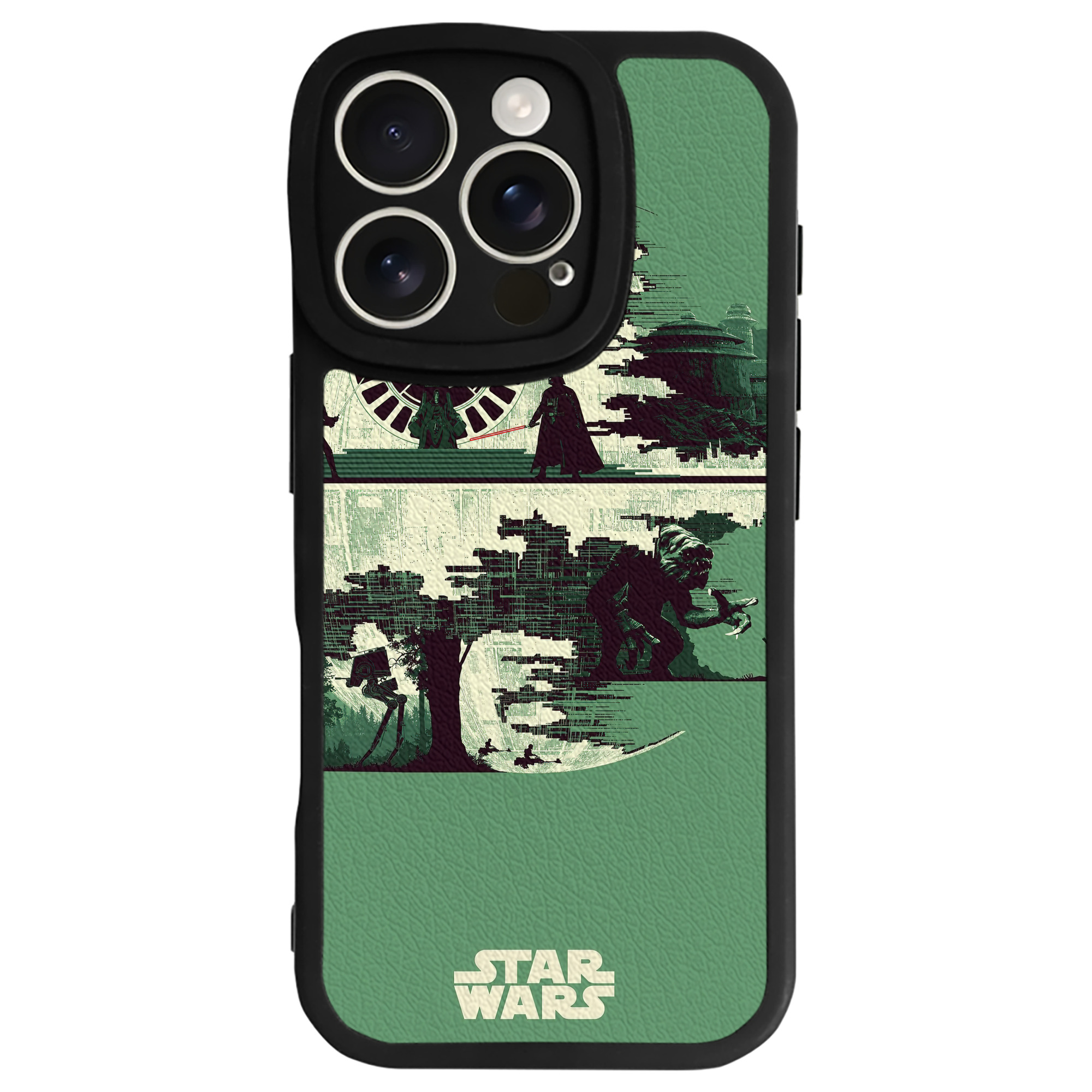 （画像用） スター・ウォーズ Star Wars 【iPhone 16シリーズ対応】シリコンスマホケース（レザー調） 材質：シリコン